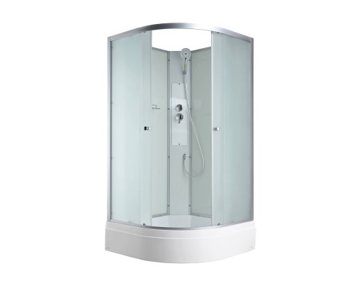 Душевая кабина AvaCan 80х80х203 см C3080N без крыши, профиль хром/матовый, стекло матовое