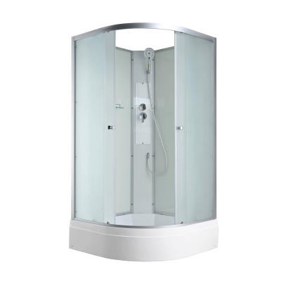 Душевая кабина AvaCan 90х90х203 см C3090N без крыши, профиль хром/матовый, стекло матовое
