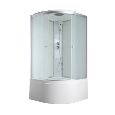 Душевая кабина AvaCan 100х100х215 см C5010 профиль хром/матовый, стекло матовое