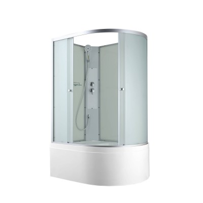 Душевая кабина AvaCan 120х80х203 см C5012LN без крыши, профиль хром/матовый, стекло матовое
