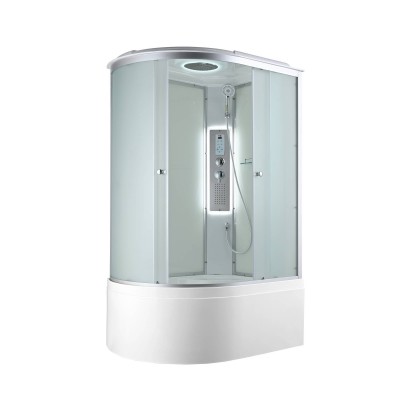 Душевая кабина AvaCan 120х80х215 см C5012RLED профиль хром/матовый, стекло матовое
