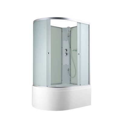Душевая кабина AvaCan 120х80х203 см C5012RN без крыши, профиль хром/матовый, стекло матовое