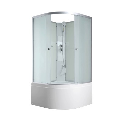 Душевая кабина AvaCan 90х90х203 см C5090N без крыши, профиль хром/матовый, стекло матовое