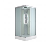 Душевая кабина AvaCan 90х90х215 см CK2090LED профиль хром/матовый, стекло матовое