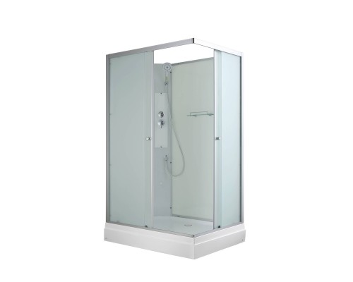 Душевая кабина AvaCan 100х80х203 см CK2810N без крыши, профиль хром/матовый, стекло матовое