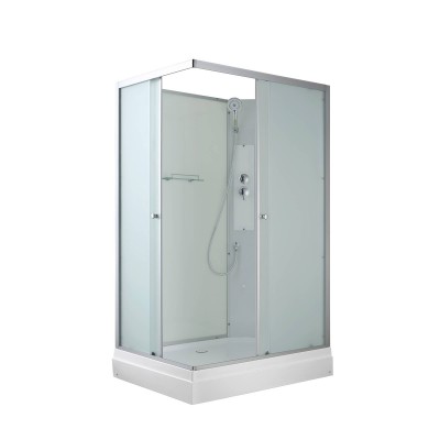 Душевая кабина AvaCan 110х90х203 см CK2911N без крыши, профиль хром/матовый, стекло матовое