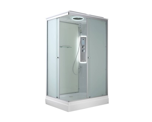 Душевая кабина AvaCan 120х90х215 см CK2912LED профиль хром/матовый, стекло матовое