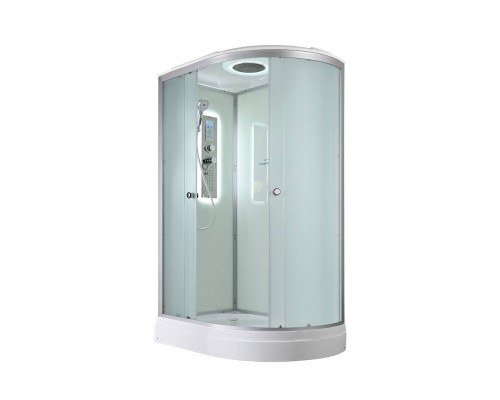Душевая кабина AvaCan 120х80х215 см D2012LLED профиль хром/матовый, стекло матовое