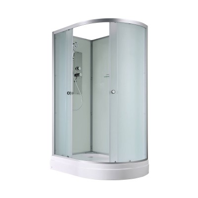 Душевая кабина AvaCan 120х80х208 см D2012LN без крыши, профиль хром/матовый, стекло матовое