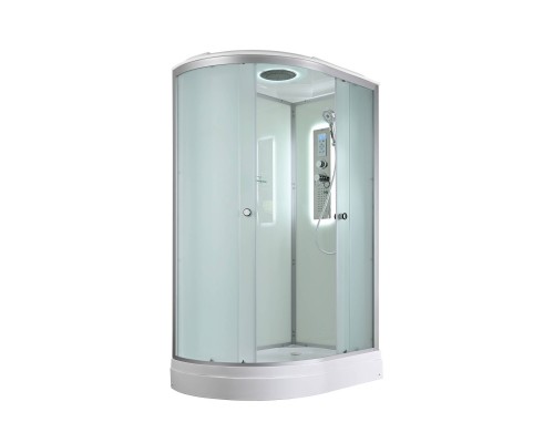 Душевая кабина AvaCan 120х80х215 см D2012RLED профиль хром/матовый, стекло матовое