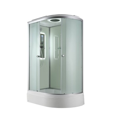 Душевая кабина AvaCan 120х80х215 см D3012LLED профиль хром/матовый, стекло матовое