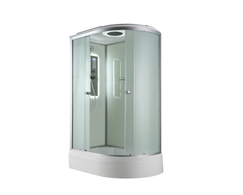 Душевая кабина AvaCan 120х80х215 см D3012LLED профиль хром/матовый, стекло матовое