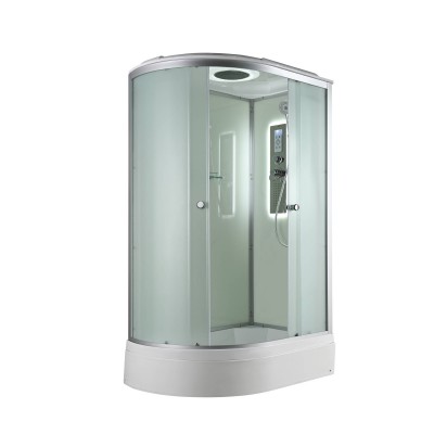Душевая кабина AvaCan 120х80х215 см D3012RLED профиль хром/матовый, стекло матовое