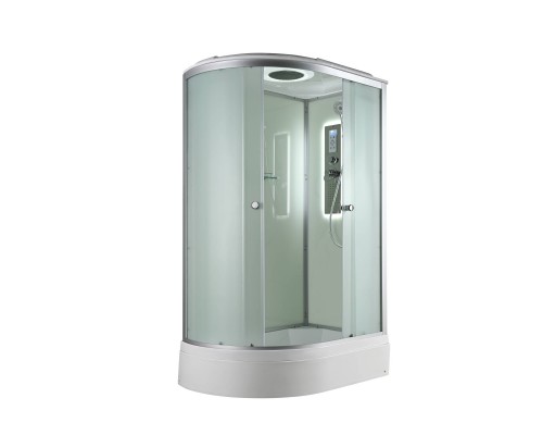 Душевая кабина AvaCan 120х80х215 см D3012RLED профиль хром/матовый, стекло матовое