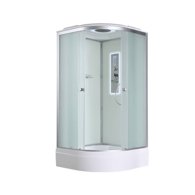 Душевая кабина AvaCan 80х80х215 см D3080LED профиль хром/матовый, стекло матовое