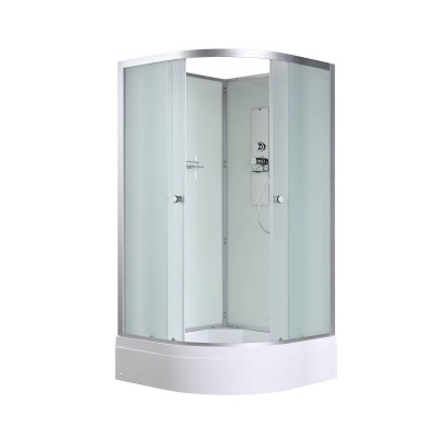 Душевая кабина AvaCan 80х80х208 см D3080N без крыши, профиль хром/матовый, стекло матовое