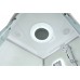 Душевая кабина AvaCan 90х90х215 см D3090LED профиль хром/матовый, стекло матовое