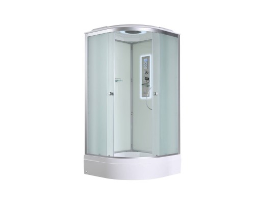 Душевая кабина AvaCan 90х90х215 см D3090LED профиль хром/матовый, стекло матовое