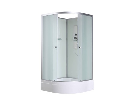 Душевая кабина AvaCan 90х90х208 см D3090N без крыши, профиль хром/матовый, стекло матовое
