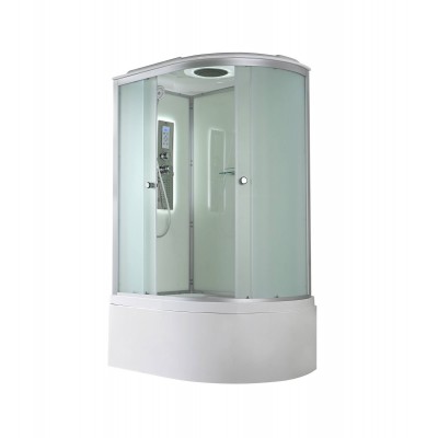 Душевая кабина AvaCan 120х80х215 см D5012LLED профиль хром/матовый, стекло матовое