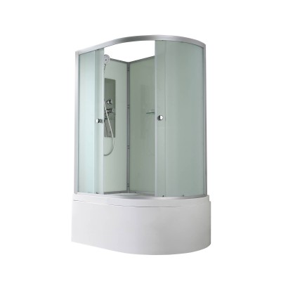 Душевая кабина AvaCan 120х80х208 см D5012LN без крыши, профиль хром/матовый, стекло матовое