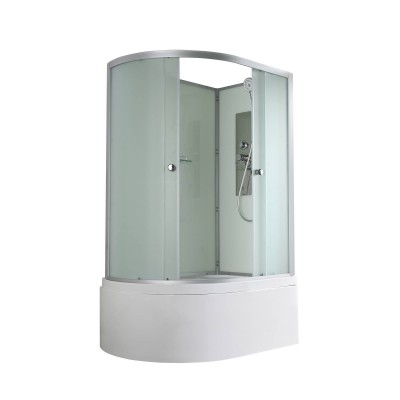 Душевая кабина AvaCan 120х80х208 см D5012RN без крыши, профиль хром/матовый, стекло матовое