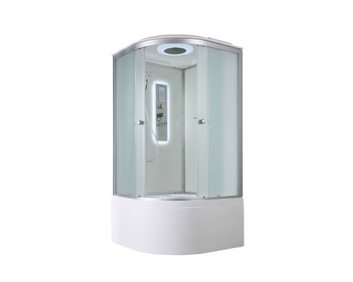 Душевая кабина AvaCan 90х90х215 см D5090LED профиль хром/матовый, стекло матовое