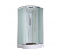Душевая кабина AvaCan 90х90х220 см EM2090LED профиль хром, стекло матовое