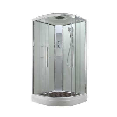 Душевая кабина AvaCan 90х90х220 см EM2090T профиль хром, стекло прозрачное