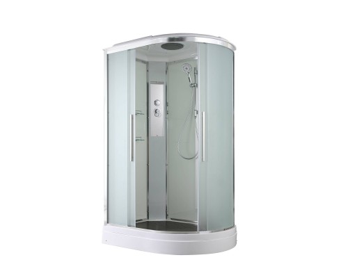 Душевая кабина AvaCan 110х80х220 см EM2811L профиль хром, стекло матовое