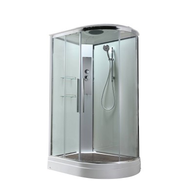 Душевая кабина AvaCan 120х80х220 см EM2812LT профиль хром, стекло прозрачное