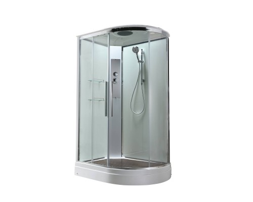 Душевая кабина AvaCan 120х80х220 см EM2812LT профиль хром, стекло прозрачное