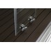 Душевая кабина AvaCan 120х90х208 см EM2912LNT без крыши, профиль хром, стекло прозрачное