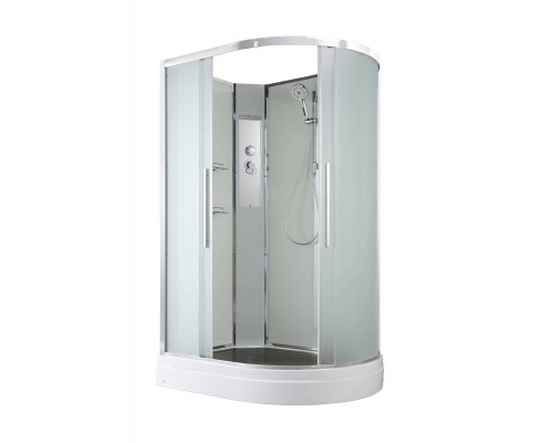 Душевая кабина AvaCan 120х90х208 см EM2912LN без крыши, профиль хром, стекло матовое