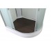 Душевая кабина AvaCan 120х90х208 см EM2912LN без крыши, профиль хром, стекло матовое