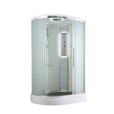 Душевая кабина AvaCan 120х90х220 см EM2912RLED профиль хром, стекло матовое