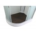 Душевая кабина AvaCan 120х90х220 см EM2912RLED профиль хром, стекло матовое