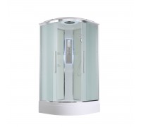 Душевая кабина AvaCan 90х90х220 см EM3090LED профиль хром, стекло матовое