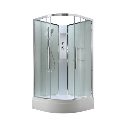 Душевая кабина AvaCan 90х90х208 см EM3090NT без крыши, профиль хром, стекло прозрачное
