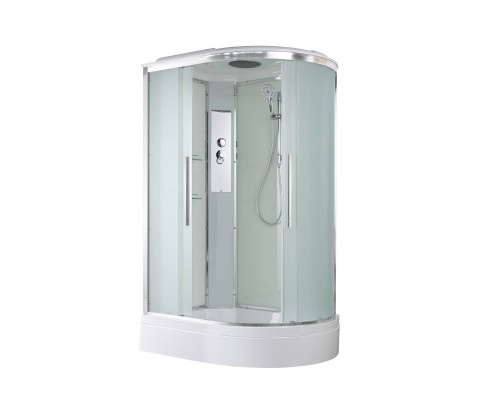 Душевая кабина AvaCan 120х80х220 см EM3812L профиль хром, стекло матовое