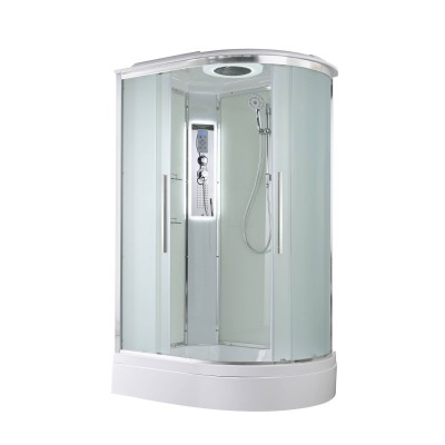 Душевая кабина AvaCan 120х90х220 см EM3912LLED профиль хром, стекло матовое