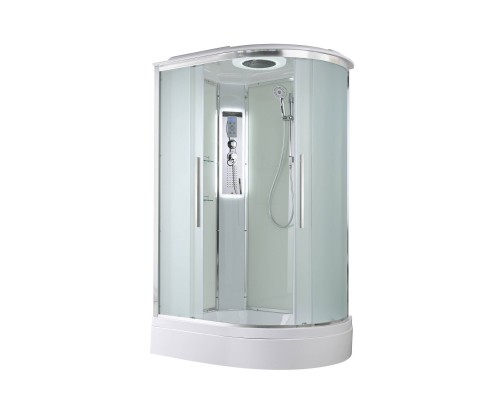 Душевая кабина AvaCan 120х90х220 см EM3912LLED профиль хром, стекло матовое