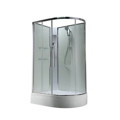 Душевая кабина AvaCan 120х90х208 см EM3912LNT без крыши, профиль хром, стекло прозрачное