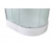 Душевая кабина AvaCan 120х90х208 см EM3912LN без крыши, профиль хром, стекло матовое