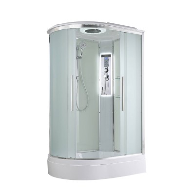 Душевая кабина AvaCan 120х90х220 см EM3912RLED профиль хром, стекло матовое