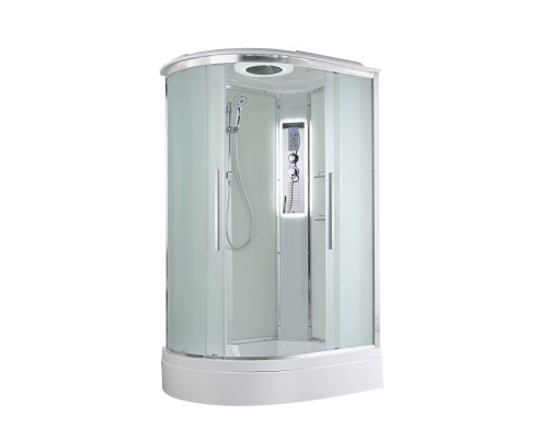 Душевая кабина AvaCan 120х90х220 см EM3912RLED профиль хром, стекло матовое