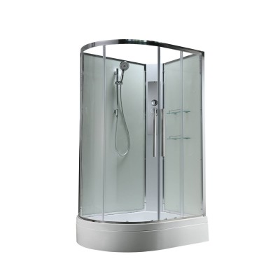 Душевая кабина AvaCan 120х90х208 см EM3912RNT без крыши, профиль хром, стекло прозрачное