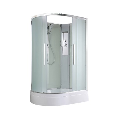 Душевая кабина AvaCan 120х90х208 см EM3912RN без крыши, профиль хром, стекло матовое