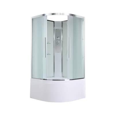 Душевая кабина AvaCan 90х90х208 см EM5090N без крыши, профиль хром, стекло матовое