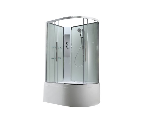 Душевая кабина AvaCan 110х80х208 см EM5811LNT без крыши, профиль хром, стекло прозрачное